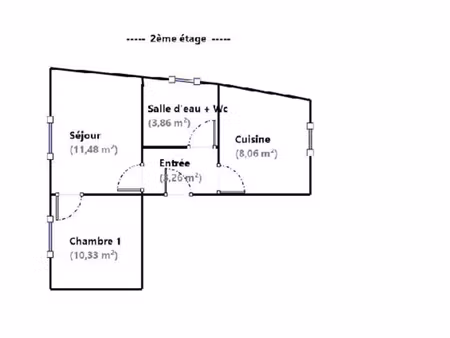 vente appartement 2 pièces 37 m² saint-ouen-sur-seine (93400)
