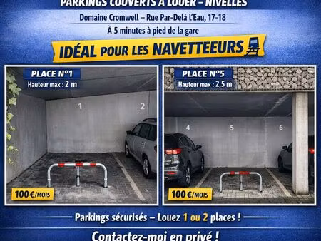 parking à louer à par-delà l'eau 17 nivelles (vwd17520)