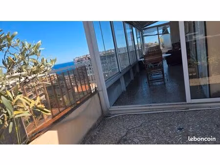 rare nice carras – 4p dernier étage avec accès privatif et vue mer