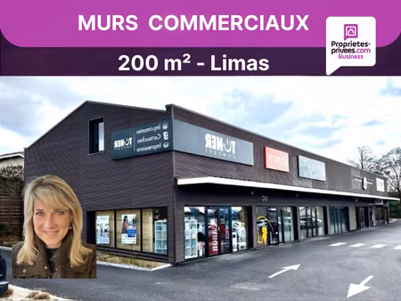 murs commerciaux libres 200 m² - limas