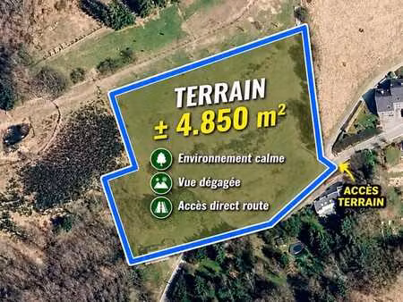terrain 4850m² à bêche  environnement calme