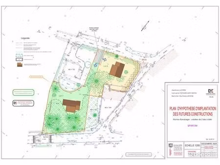 terrain 811 m² fontaines saint martin