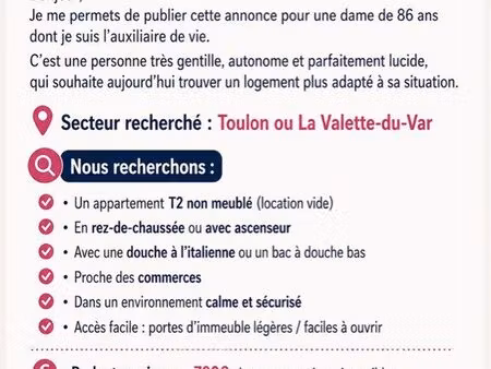 cherche appartement urgent