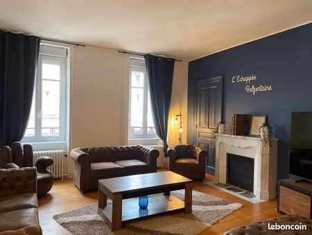 rare à belfort : appartement atypique 220m² avec terrasse et garage