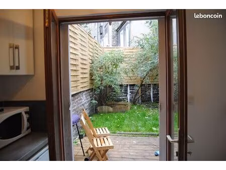 appartement t1 proche gare avec jardin