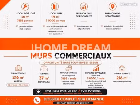 local 216 m²