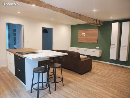 maison 80m² meublée rénovée