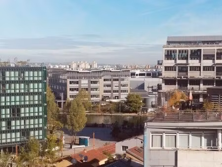 4 pièces traversant  72 77 m² – vue canal – box fermé