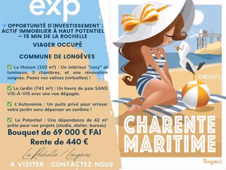 propriété en viager 4 pièces 100 m²