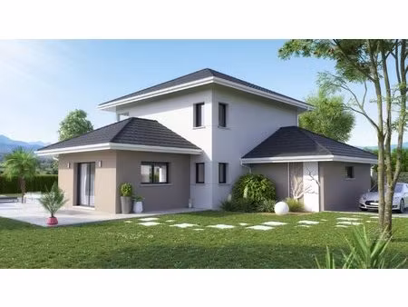 terrain constructible avec projet de maison neuve à messery.