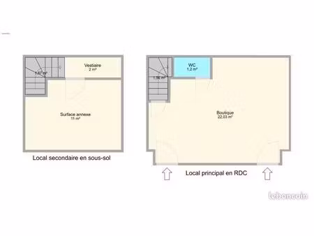 local commercial à céder – bel emplacement – tout commerce