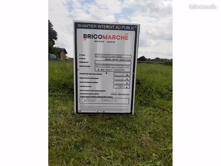 terrain 1 818 m² caillouet orgeville