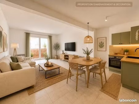 duplex t4 avec belle hauteur sous plafond - cournonterral