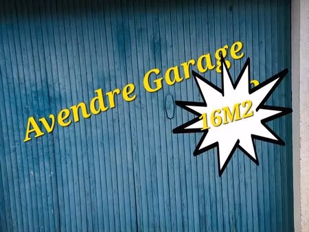garage a vendre
