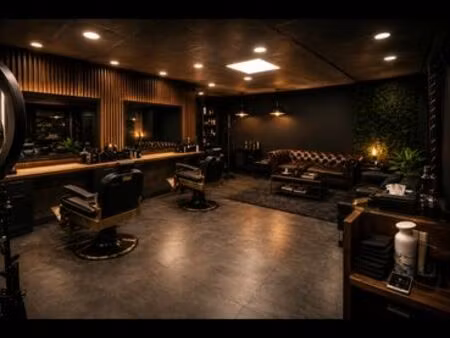 barber shop clé en main 4 postes prêt à travailler