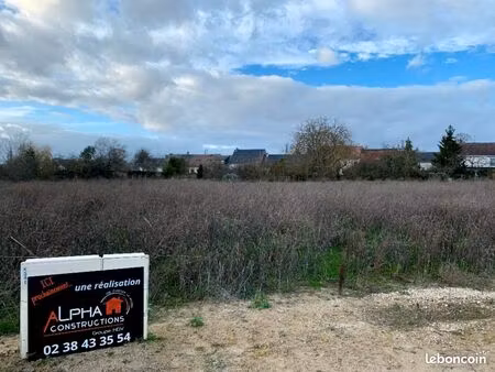 terrain 542 m² la ferte saint aubin