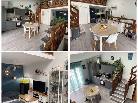 appartement f5 triplex renové 95m2 centre calme
