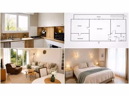 appartement t2 de 48 m2 vue sur loire