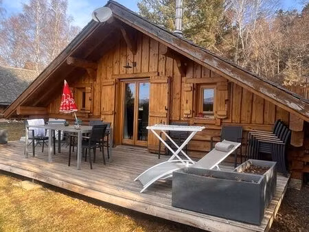 chalet bois massif/21m2(interieur)/démonté/7k