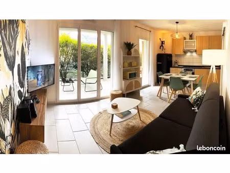 t2 avec terrasse xxl et jardin – excellent rendement locatif airbnb