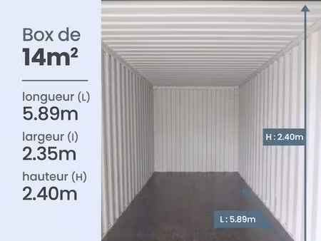 location box de stockage 14m2