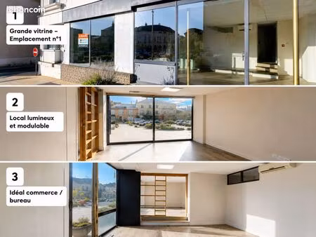 ⭐local commercial 80m² – centre loué – grande vitrine – 400/mois⭐