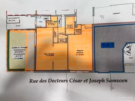 local commercial 140 m² hazebrouck