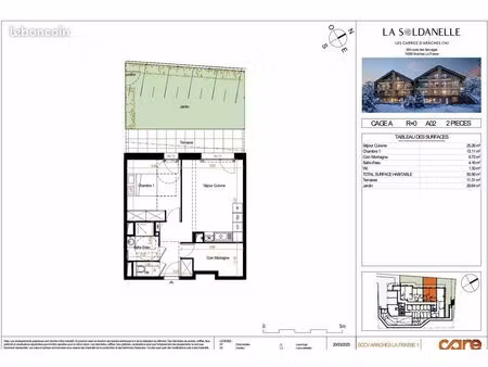 appartement 2 pièces 51 m²