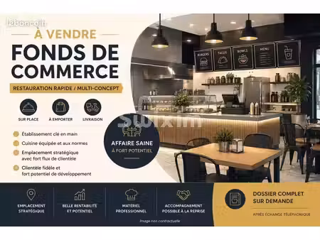 fonds de commerce  restaurant 85 m² erstein