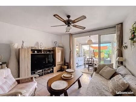 plain-pied : appartement 52 m² +terrasse 12 80 m² - le barcares + jardin + atelier