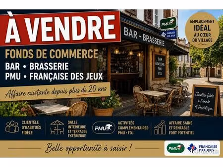 fond de commerce bar pmu brasserie