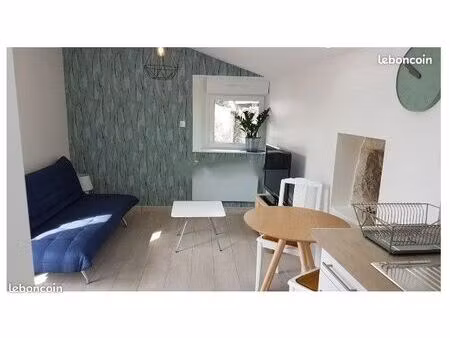 charmante maison t2 meublée en village