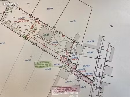 terrain 819 m² saint vincent sur jard