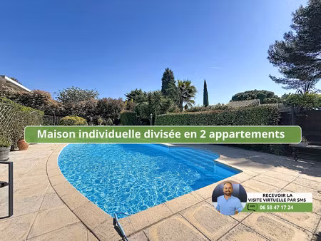 maison 7 pièces (scindée en 2 appartements) à vendre à antib