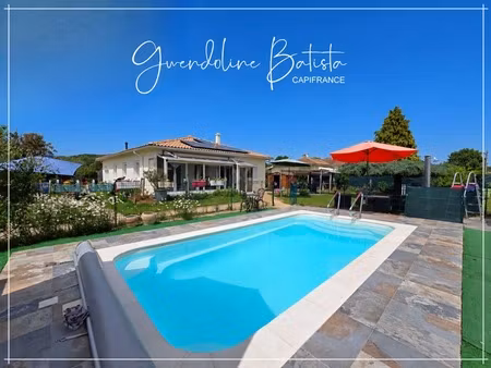 maison plain-pied 134m² - 4 chambres - terrain 1140m² avec piscine - pineuilh (33)