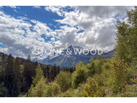 terrain constructible avec panorama sur les aravis  aux pied