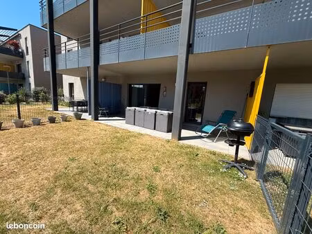 ? exclusivité fann’immo – appartement meublé t1 avec terrasse  jardin et parking à basse-h
