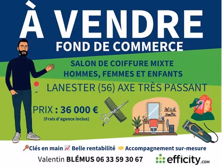 vente locaux professionnels 70 m² à lanester (56600)  36 000 €