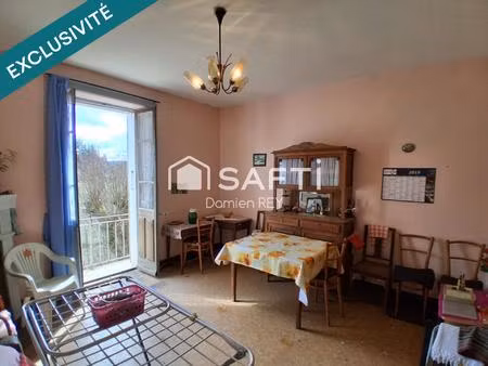 appartement traversant à rénover 68m²  en rez-de-jardin