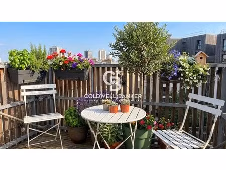 pantin canal grands moulins - appartement familial - 3 chambres - 2 salles d'eau - balcon 