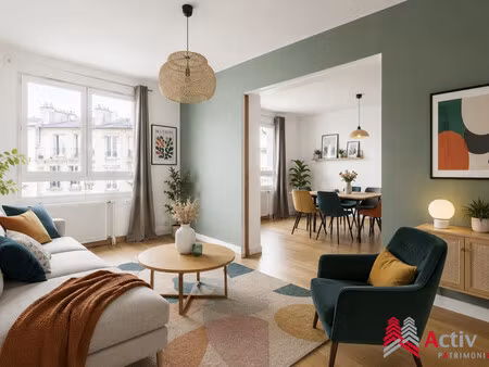 appartement calme et lumineux avec parking – paris 20e