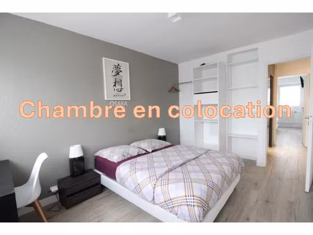 chambrecolocation - 4er étage - 11.50 m2 - meublé