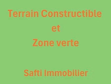 terrain constructible et zone verte