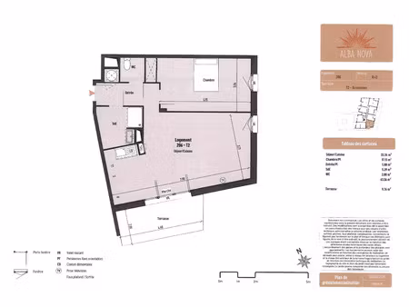 vente appartement 2 pièces 63 m² cers (34420)