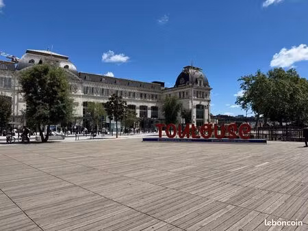 location t1bis meuble avec terrasse proche place jeanne d'arc et gare matabiau