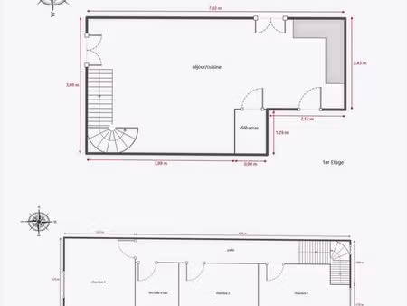 t4 de 64m2 avec locataires - uniquement investisseurs 7 7%