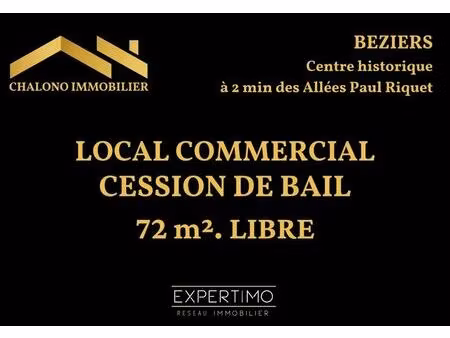 location commerce beziers 34500 86m²