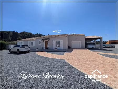 proche narbonne  magnifique villa de plain-pied d'environ 134 m² avec garage de 40m²