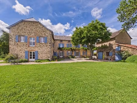 grande maison en pierre à mirandol-bourgnounac avec piscine et terrain