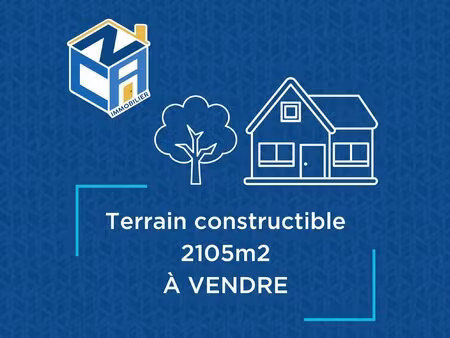terrain à bâtir 2105m2